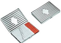 iLuv Stripe Cigarette Case with Polished Finish