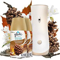 Glade Automatic Spray Refill and Holder Kit, Air Freshener for Home and Bathroom, Cashmere Woods, 6.2 Oz, Pack of 2 Refills