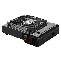 Portable Gas Stove,Countertop Burners 1 Flame Portable Gas Cartridge Cooker Burner Wok Portable Butane Stove Stainless Steel 2.9kW Camping Stove Portable Butane Stove for Outdoor Indoor Cooking