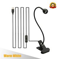 LED Reading Light Lamp Clip On Headboard Kids Bedside Desk Book Light with Flexible Clamp for Office Working Studying Computer Bedroom Eye Care Protection Perfect for Bookworms