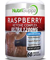 100% Pure Raspberry Ketone Complex Ultra 1200mg, Weight Loss Pills, Thermogenic Effect - Green Tea Extract, African Mango, Grape Seed Extract - 60 Veggie Capsules