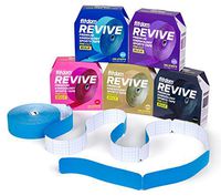 Fitdom Kinesiology Physiotherapy Sports Tape + Bonus Instruction Guide. FDA Approved. Therapeutic Taping for Knee, Shoulder, Elbow. (Sky Blue Precut Bulk, Precut Bulk -140 Strips)