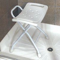 Bath Bench (White) (18"H x 11"W x 17"D)