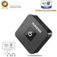 AIRENA Bluetooth Transmitter Receiver, 100ft Long Range Bluetooth Transmitter for TV, Wireless Bluetooth TV Audio Adapter,Support Dual Link with aptX Low Latency, Digital Optical/AUX/RCA