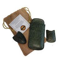 Tampa Fuego Java Lizard Green Cigar Cutter Lighter Case Set Made in USA