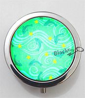 BlackKey Dolphin 3-Compartment Decorative Pocket Gift Box Case Organizer for Pill, Color 1 -2178