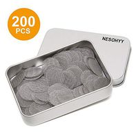 200pcs Pipe Screens Stainless Steel Screens, Premium 1/2 Inch Pipe Screen Filters with Metal Box