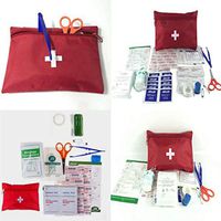 YENJO Pieces First Aid Kit-Outdoor First Aid Treatment Bag Emergency Medical Kit for Home Office Business Car Camping Travel Kitchen Storage & Organization Accessories