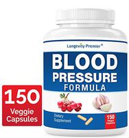 Longevity Blood Pressure Formula [150 Capsules] -Scientifically formulated with 12+ Natural Herbs. Best Blood Pressure Supplement