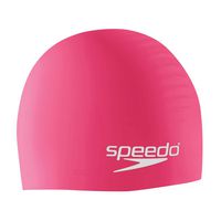 Speedo Silicone Solid Swim Cap, Pink, One Size