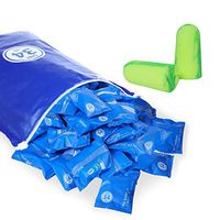 veook Soft Foam Earplugs 100 Pair - 34dB Highest NRR Disposable Comfortable Foam Individually Wrapped Ear Plugs Noise Reduction for Sleeping, Studying, Snoring, Work, Travel, Concert (Green)