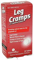NatraBio Leg Cramps with Quinine Sulfate - 60 Tablets