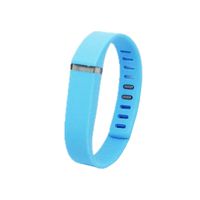 Silicone Replacement Band for Fitbit Flex with Stainless Steel Buckle and Fastener Sports Fitness Wristband Bracelet Strap for Fitbit Flex (Sky Blue, Small)