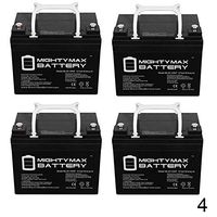Mighty Max Battery 12V 35AH INT Battery Replaces Interstate DCM0035 Wheelchair - 4 Pack Brand Product