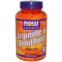Now Foods Arginineand Ornithine 250 Capsules (2 Pack)
