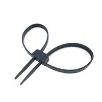 MAIMII Heavy Duty Police Nylon Black Double Zip Ties Handcuffs Cable Ties UV Disposable 10 pack