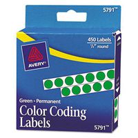 AVE05791 - Paper - AveryÂ Permanent Self-Adhesive Round Color-Coding Labels - Pack of 450