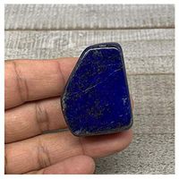 45.2g, 1.6"x1.2"x0.7", Natural Untreated Small Lapis Lazuli Tumbled Glassy Polished Gemstone, Freeform, Metaphysical, Healing Stone, F2865
