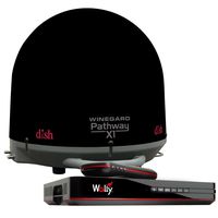 Winegard PA2035R Pathway X1 Automatic Portable Truck Satellite TV Antenna with DISH Wally Receiver Bundle (Trucking Satellite Antenna, Optional Mounts) - Black
