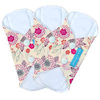 Charlie Banana 3 Feminine Pads, Liner Peony Blossom, 0.2 Pound