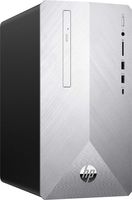 HP Pavilion Desktop 595, Intel Core i5-8400 2.8GHz, 8GB DDR4, 1TB HDD+128GB SSD, DVR/RW, WiFi, Windows 10 Home, Natural Silver