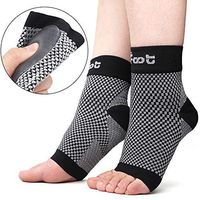 Dr. Foot's Compression Arch Support Sleeves Socks with Comfort Gel Pads for Men & Women, Relief for Plantar Fasciitis, Flat Feet, Foot and Heel Pain (XL - Men's 12+)