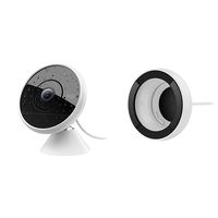 Logitech Circle 2 Indoor/Outdoor Wired Home Security Camera Works with Alexa, HomeKit and Google, with Easy Setup, 1080p HD, 180° Wide-Angle, Night Vision, 2-Way Talk&  Circle 2 Window Mount Accessory