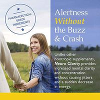 Nootropic Brain Function Booster Supplement - Enhance Memory, Mental Clarity, Energy, Focus, Concentration - Brain Support with St. John's Wort and Ginkgo Biloba - 6 Month Supply