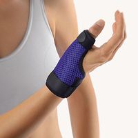 BORT Soft Long Thumb Splint Arthritis Sprain MCP Blue (Blue, Medium)