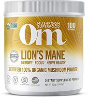 Om Organic Mushroom Nutrition Lion's Mane: Memory, Focus, Nerve Health, 100 servings, 7.14 Ounce, 200 Gram