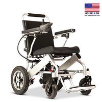 Fold & Travel Lightweight Electric Wheelchair Motor Motorized Wheelchairs Electric Silla De Ruedas Power Wheelchair Power Scooter Aviation Travel Safe Heavy Duty Mobility Scooter Wheelchair