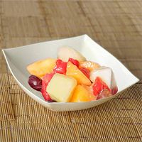 Efavormart 20 Pcs - Ivory Square 32oz Disposable Plastic Serving Bowl Tableware For Wedding Banquet Event Party Decoration