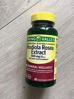 Spring Valley Rhodiola Rosea Extract 500 mg, 60 Capsules (Pack of 2)