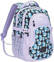 Staples Pembroke 18" Backpack, Gem Pattern, 6.88"W x 18.11"H x 12.20"D (52425) Multicolor