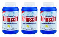 Brioschi Effervescent 8.5oz (3 Bottles) The Original Lemon Flavored Italian Effervescent - 3 Bottles