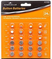 48 Piece Alkaline Button Battery Set
