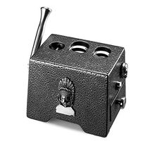 OLT- Smoking set This is a Nice Gift, Large Table Top Guillotine and V Cut Cigar Cutter for Most Size of Cigars (Color : Gray)