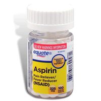Equate - Aspirin 325 mg, Original Strength, 100 Coated Tablets, Pain Reliever (Compare to Buyer)