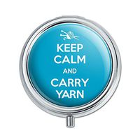 Graphics and More Keep Calm and Carry Yarn Knitting Pill Case Trinket Gift Box