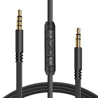 Replacement Audio Cable Cord Wire for Beats by Dr Dre Headphones Solo/Studio/Pro/Detox/Wireless/Mixr/Executive/Pill (Black-Flat)