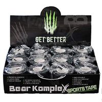 Bear Komplex Athletic Sports Tape, 12 Pack of Premium Adhesive Wrap, 5 cm Tape, Sweatproof, Breathable, and Non-Slip for Lifting, Crossfit, and Hook Grip, Hypoallergenic and Latex Free (Tape 12 Pack)