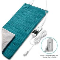Heating Pad, Hosome Electric Heating Pad for Pain Relief with 8 Temperature Settings, Moist Therapy Heating Pad with 6 time Settings for Shoulder and Back, Fast Heating Pad with Ultra-Soft Flannel