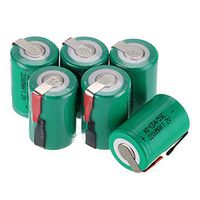 WINDMAX 6PCS 1.2V 2200mah Green 4/5 SubC Ni-CD Rechargable Batteries