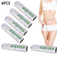 WONDS 6 Pack Stretch Wrap Cling Film Clear Food Seal Wrap Freezer/Shrink/Packing Cling Wrap Slim Weight Loss Cling Film Tummy Waist Leg Abdomen Cling Film (20cm X 20m)