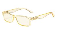 Eyekepper Computer Readers UV Protection, Anti Glare, Anti Blue Rays Reading Glasses (Yellow/Light Yellow Tinted Lens) +1.25