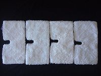 (Ship from USA) 4 Shark Steam Pocket Mop Rectangle Cleaning Pads S3501 S3550 S3601 S3901 No Box