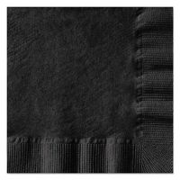 Hoffmaster 020212 Beverage Napkins, 1-Ply, 10 x 10, Black, 1000/Carton