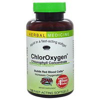 Herbs Etc, ChlorOxygen, Chlorophyll Concentrate, Alcohol Free, 120 Fast-Acting Softgels