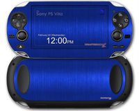Sony PS Vita Skin Brushed Metal Blue by WraptorSkinz