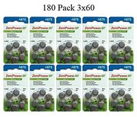 ZeniPower Size 675 PR44 Mercury Free Hearing Aid Batteries Pack of 180